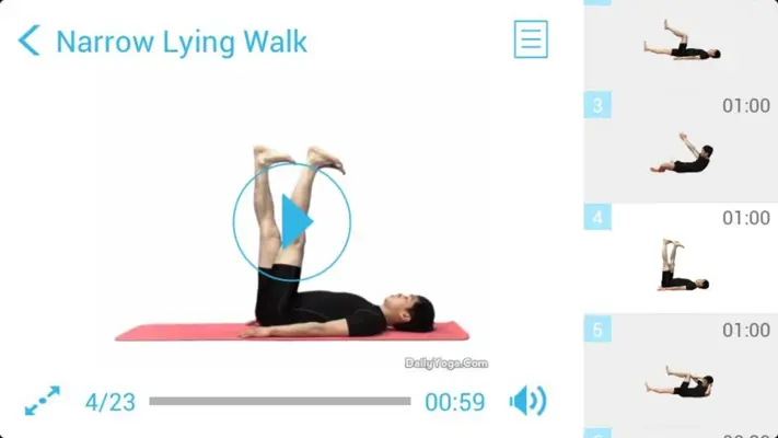 Daily Yoga for Abs Advanced (Plugin) android App screenshot 3