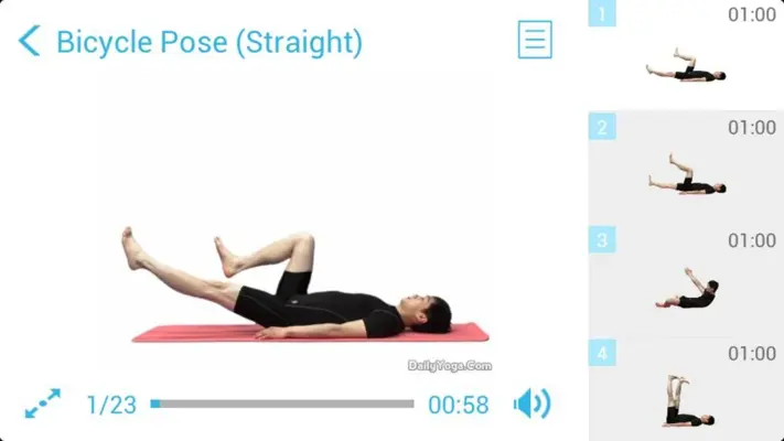 Daily Yoga for Abs Advanced (Plugin) android App screenshot 4